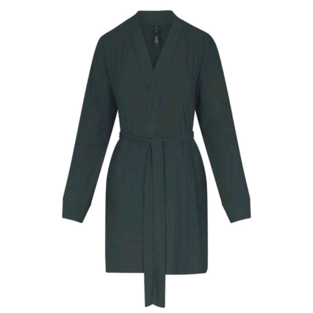 Skims Soft Lounge Short Robe Cypress NWT size XL